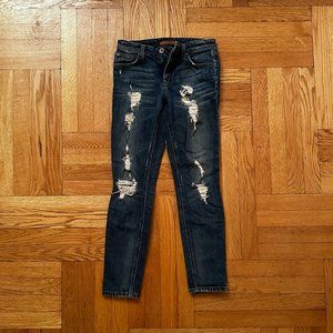 Joe's Jeans Blue Ripped Skinny Jeans